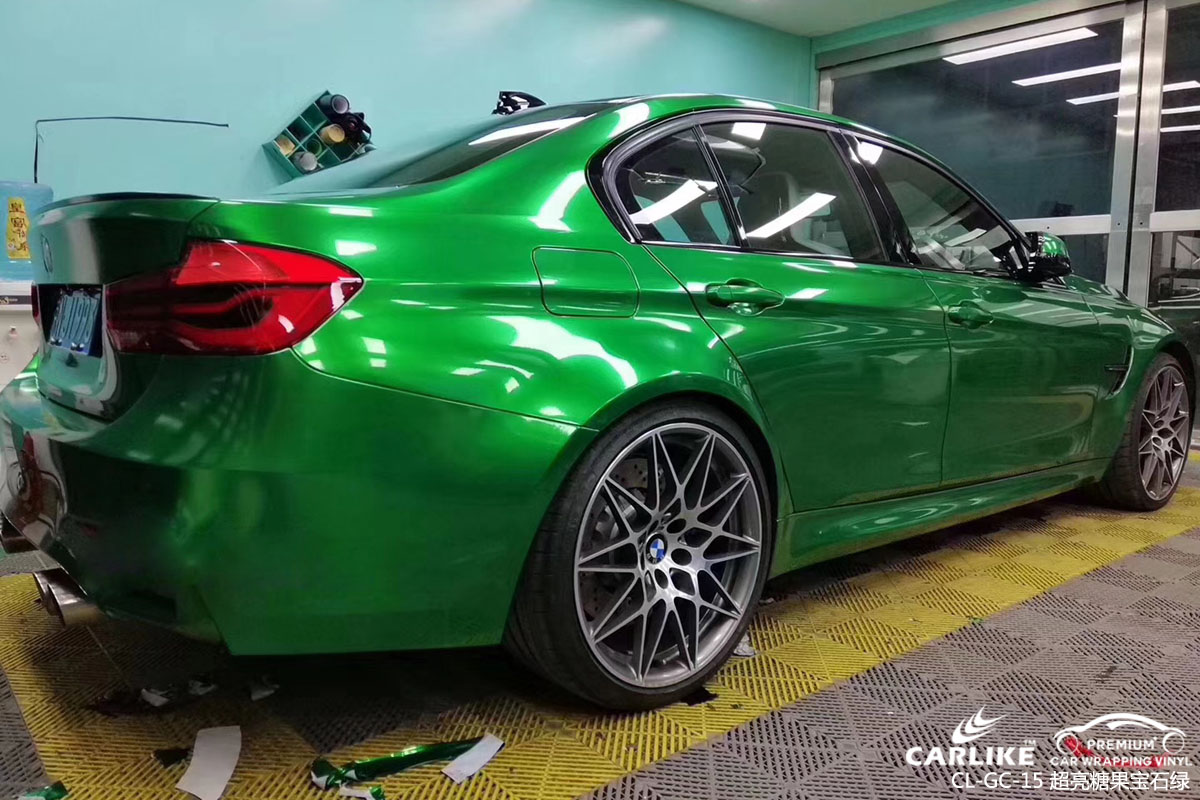 CARLIKE卡莱克™CL-GC-15宝马超亮糖果宝石绿全车改色贴膜