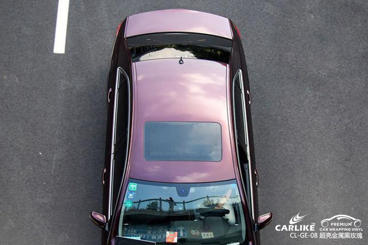 CARLIKE卡莱克™CL-GE-08奔驰超亮金属黑玫瑰车身改色贴膜