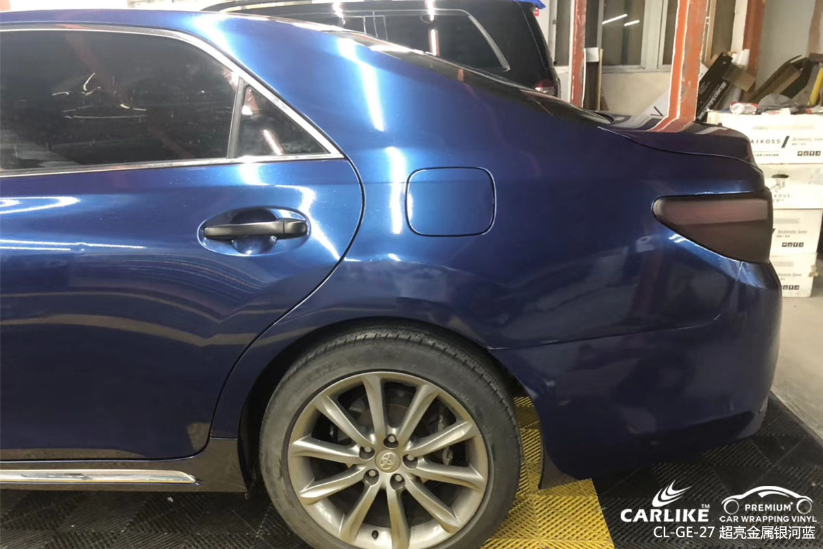CARLIKE卡莱克™CL-GE-27丰田锐志超亮金属银河蓝车身改色贴膜