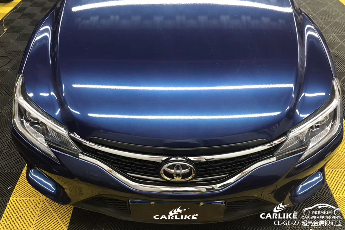 CARLIKE卡莱克™CL-GE-27丰田锐志超亮金属银河蓝车身改色贴膜