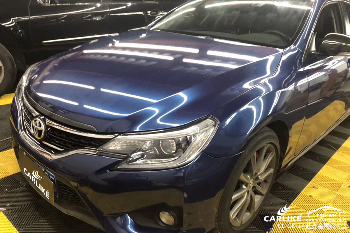 CARLIKE卡莱克™CL-GE-27丰田锐志超亮金属银河蓝车身改色贴膜