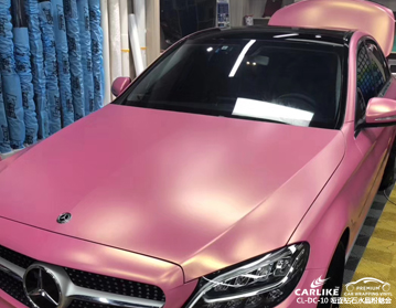 CARLIKE卡莱克™CL-DC-10奔驰哑面钻石粉魅金车身改色膜