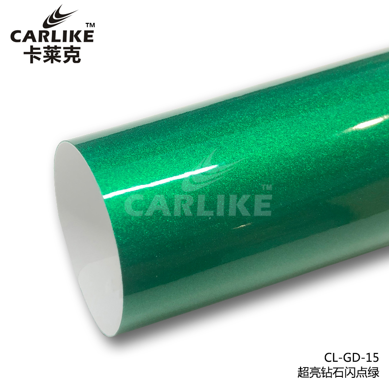 卡莱克CL-GD-15超亮钻石闪点绿全车改色膜