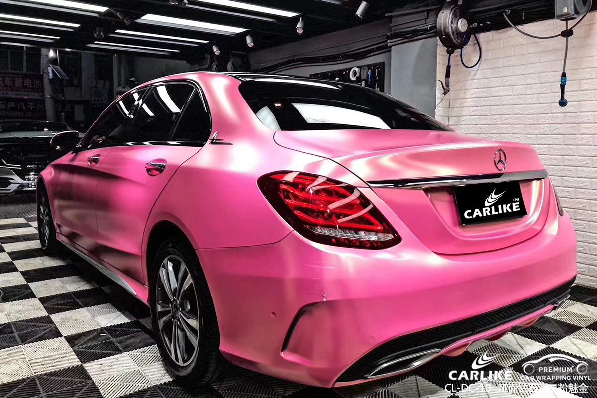 CARLIKE卡莱克™CL-DC-10奔驰哑光钻石金砂粉车身改色贴膜