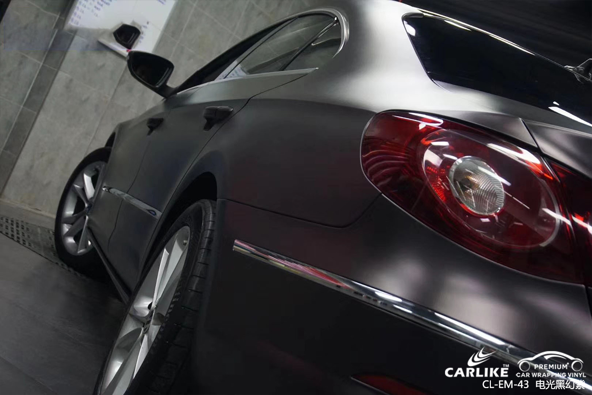 CARLIKE卡莱克™CL-EM-43大众金属电光黑幻紫车身改色膜