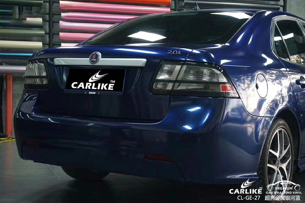 CARLIKE卡莱克™CL-GE-27萨博超亮金属银河蓝汽车改色膜