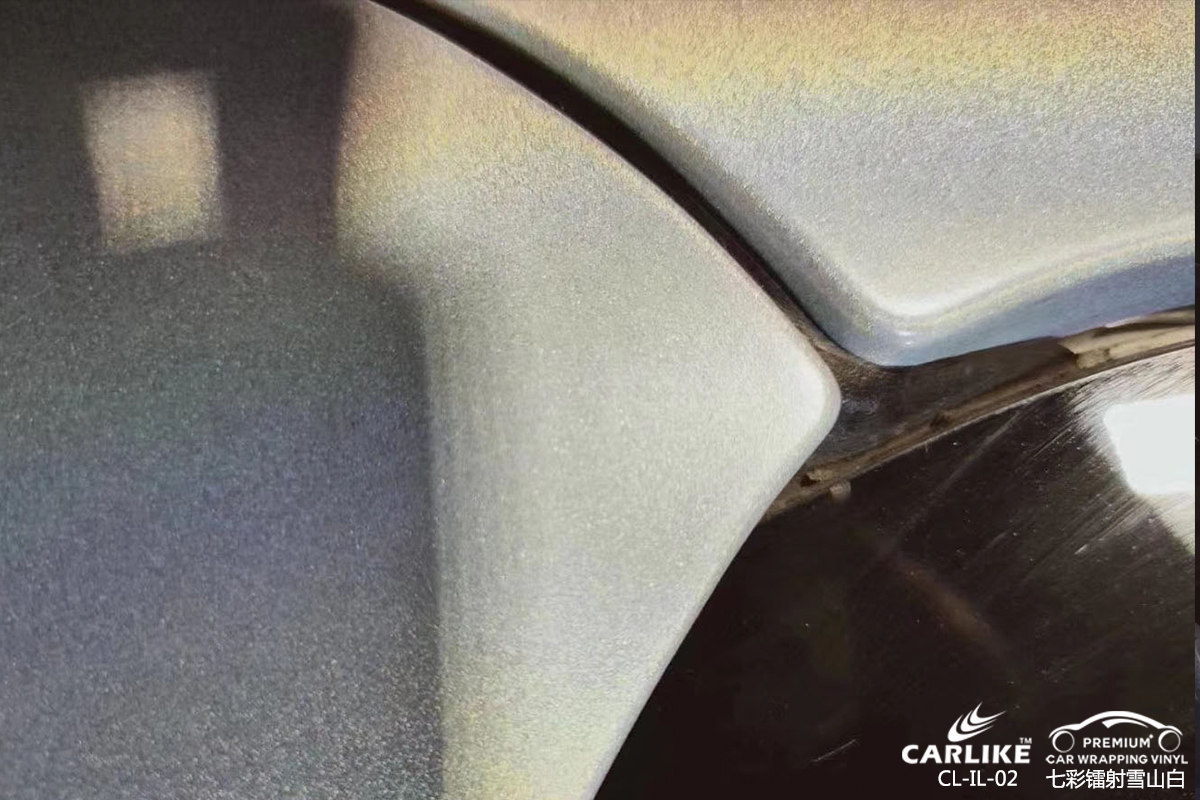 CARLIKE卡莱克™CL-IL-02奔驰七彩镭射雪山白汽车改色膜