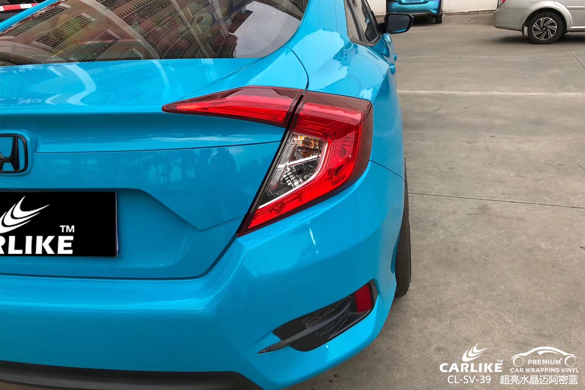 CARLIKE卡莱克™CL-SV-39本田超亮水晶迈阿密蓝汽车改色膜