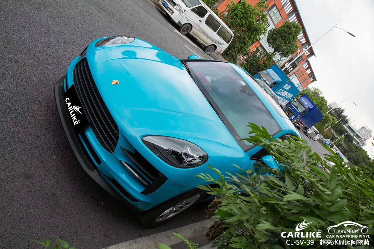 CARLIKE卡莱克™CL-SV-39保时捷超亮水晶迈阿密蓝汽车贴膜