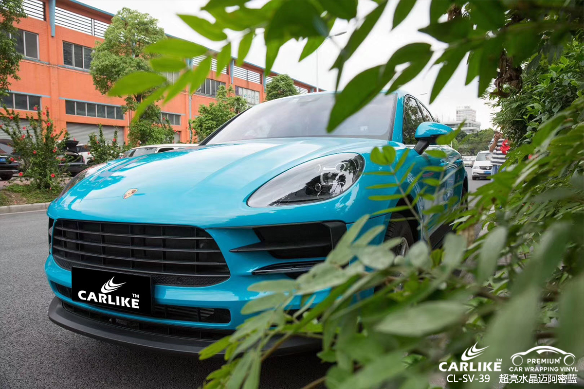 CARLIKE卡莱克™CL-SV-39保时捷超亮水晶迈阿密蓝汽车贴膜