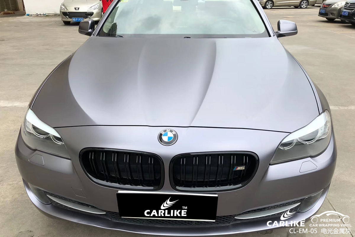 CARLIKE卡莱克™CL-EM-05宝马金属电光金属灰车身改色膜吴忠贴膜案例图