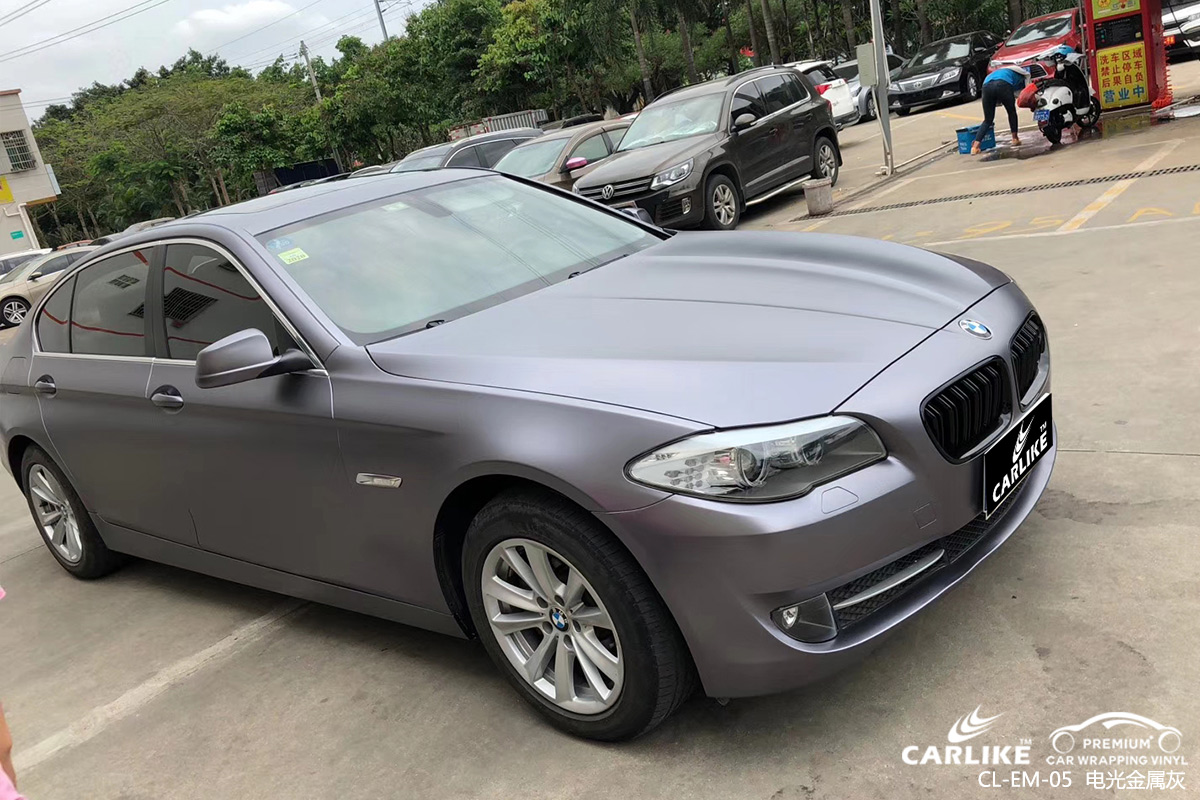 CARLIKE卡莱克™CL-EM-05宝马金属电光金属灰车身改色膜吴忠贴膜案例图
