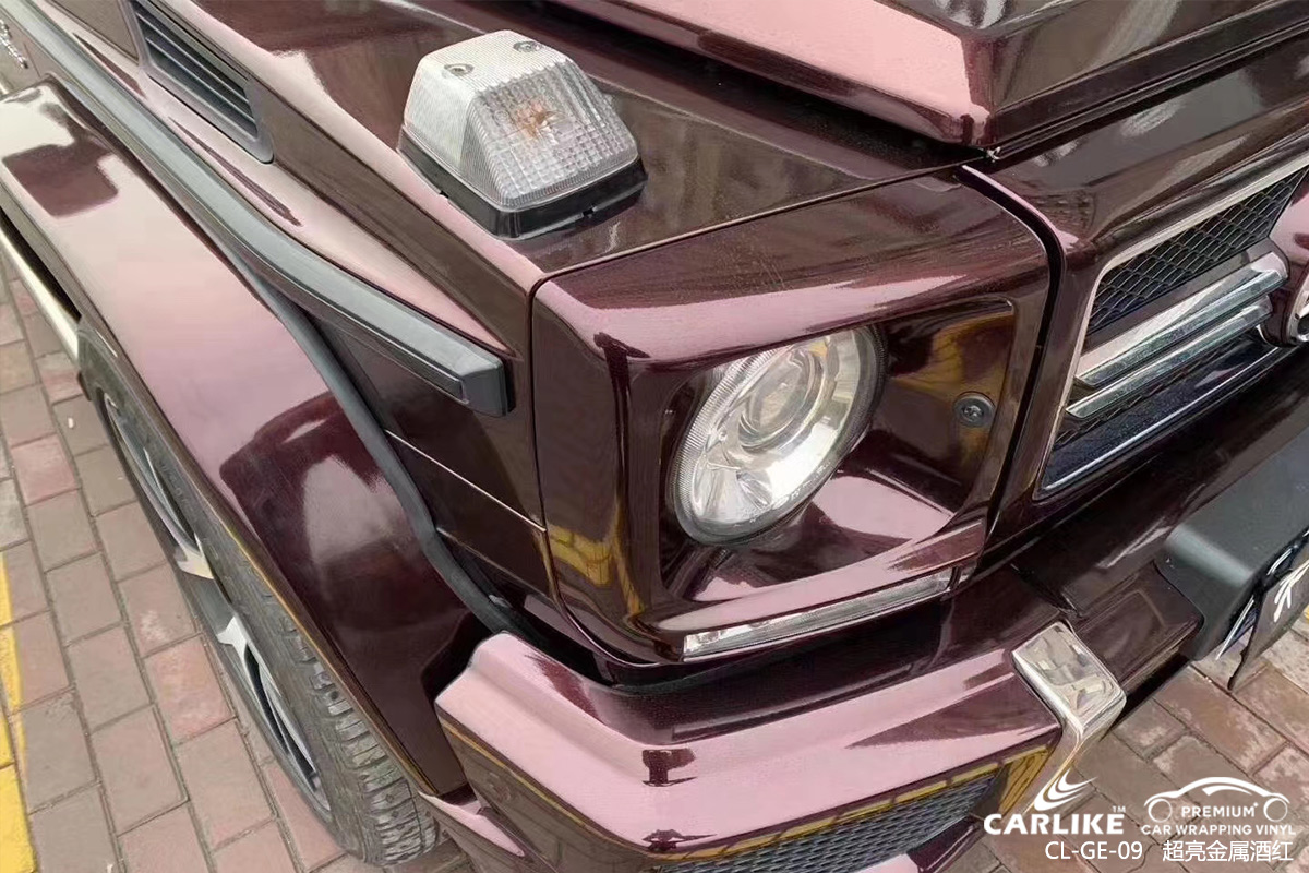 CARLIKE卡莱克™CL-GE-08奔驰超亮金属黑玫瑰汽车改色膜固原施工案例图