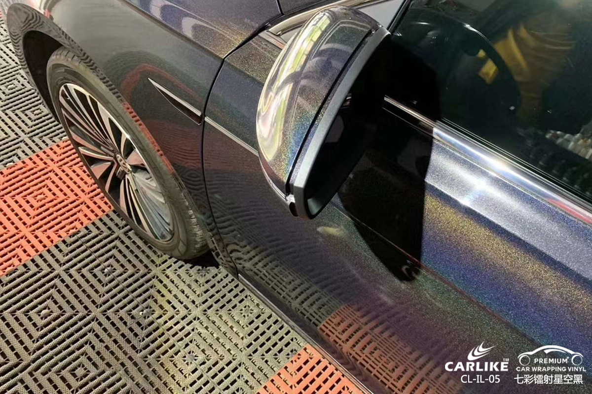 CARLIKE卡莱克™CL-IL-04大众七彩镭射钛空灰全车改色膜昌都贴膜案例图