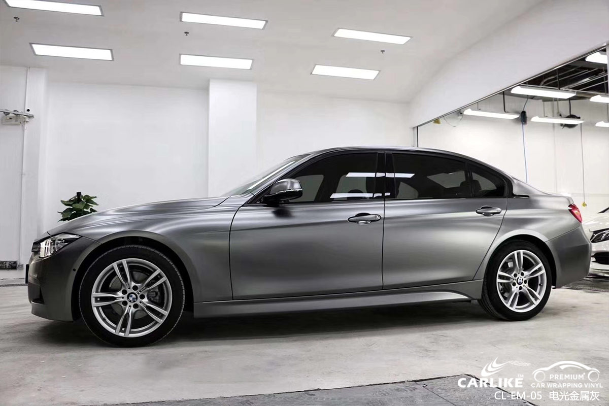 CARLIKE卡莱克™CL-EM-05宝马金属电光金属灰全车改色膜宜昌贴膜案例图