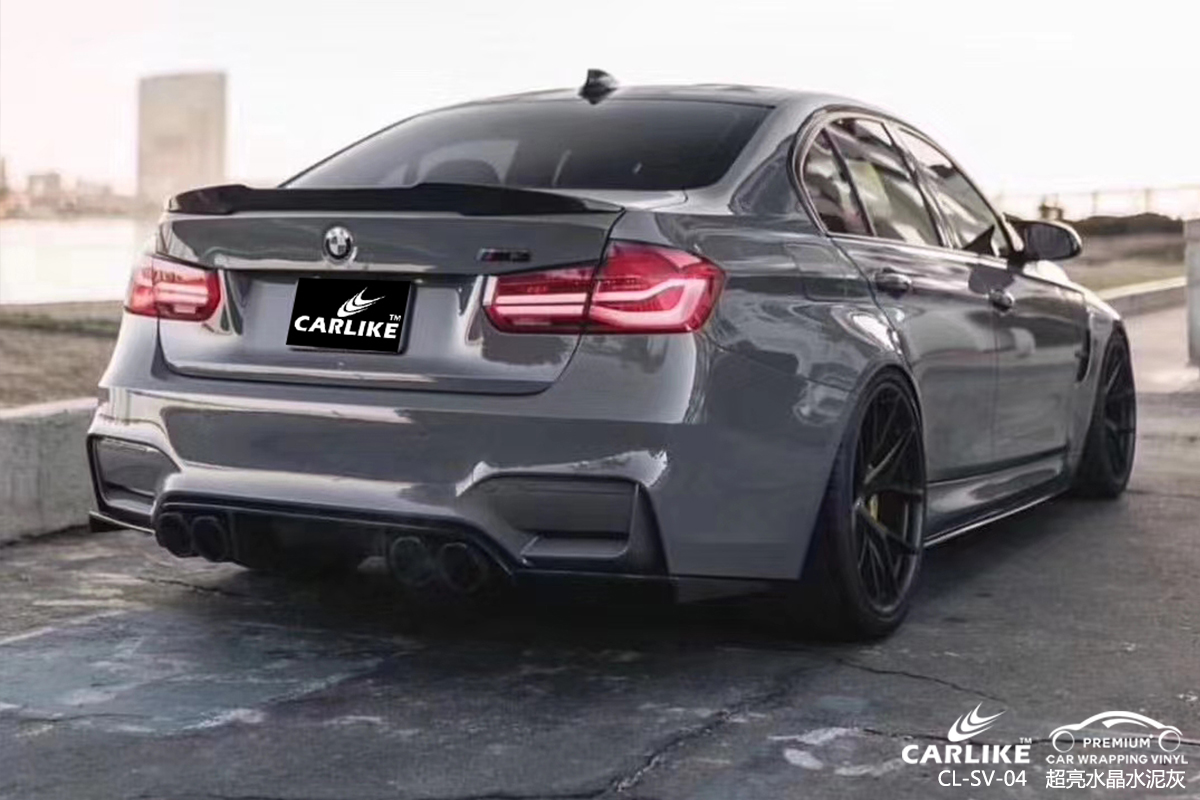 CARLIKE卡莱克™CL-SV-04宝马超亮水晶水泥灰汽车改色膜襄阳贴膜案例图