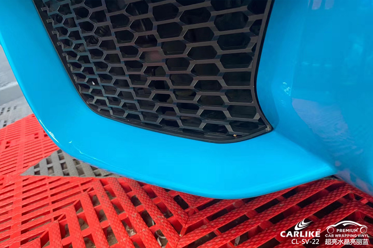 CARLIKE卡莱克™CL-SV-22宝马超亮水晶亮丽蓝汽车改色膜肇庆贴膜案例图