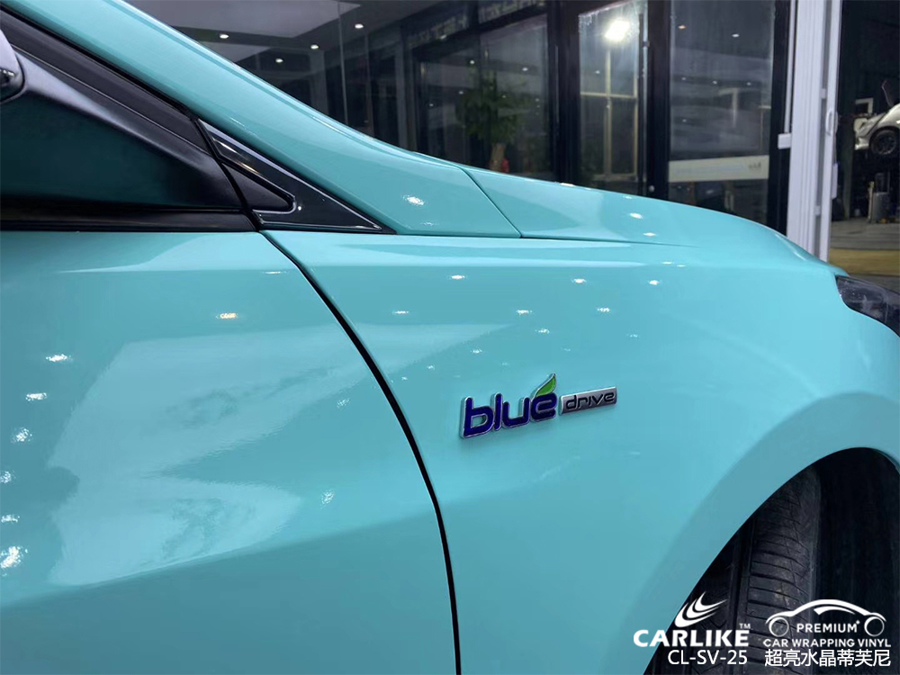 CARLIKE卡莱克™CL-SV-25现代超亮水晶蒂芙尼汽车改色膜淮南贴膜案例图