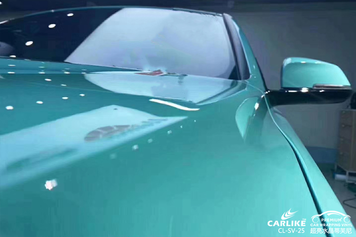 CARLIKE卡莱克™CL-SV-25宝马超亮水晶蒂芙尼车身改色膜惠州贴膜案例图