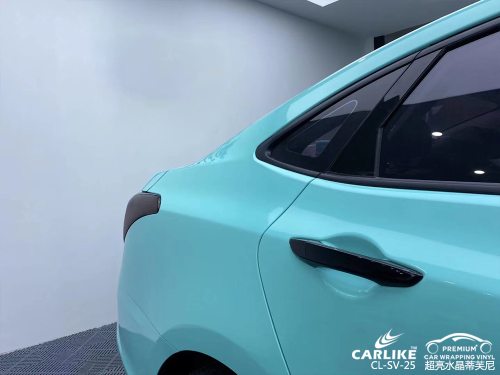 CARLIKE卡莱克™CL-SV-25现代超亮水晶蒂芙尼汽车改色膜淮南贴膜案例图