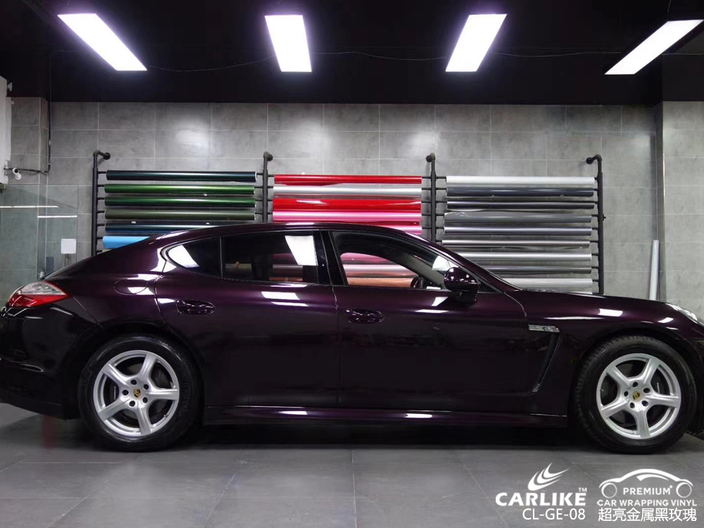 CARLIKE卡莱克™CL-GE-08保时捷超亮金属黑玫瑰汽车改色