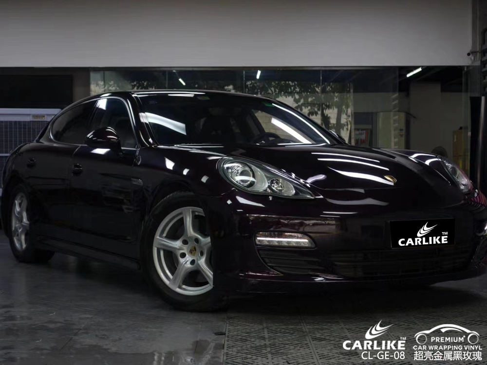 CARLIKE卡莱克™CL-GE-08保时捷超亮金属黑玫瑰汽车改色