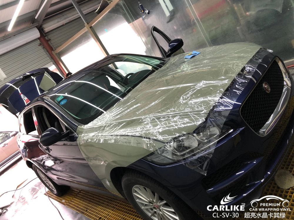 CARLIKE卡莱克™CL-SV-30捷豹超亮水晶卡其绿汽车改色