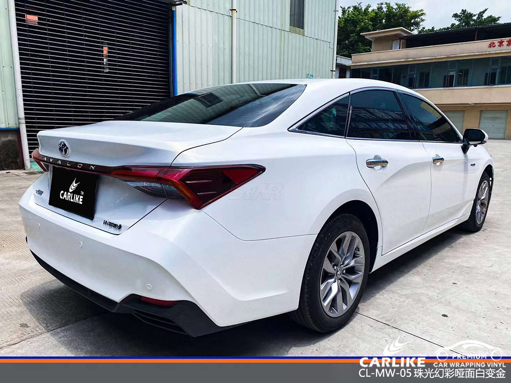 CARLIKE卡莱克™CL-MW-05丰田珠光幻彩哑面白变金车身贴膜