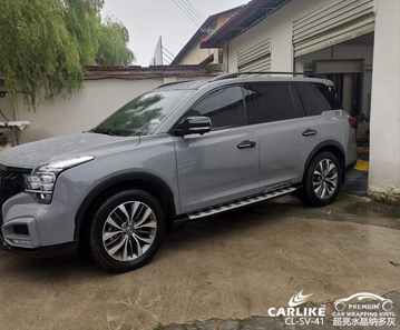 CARLIKE卡莱克™CL-SV-41传祺GS8超亮水晶纳多灰车身贴膜施工
