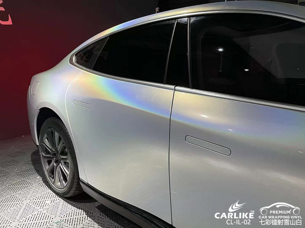 CARLIKE卡莱克™CL-IL-02小鹏七彩镭射雪山白全车贴膜