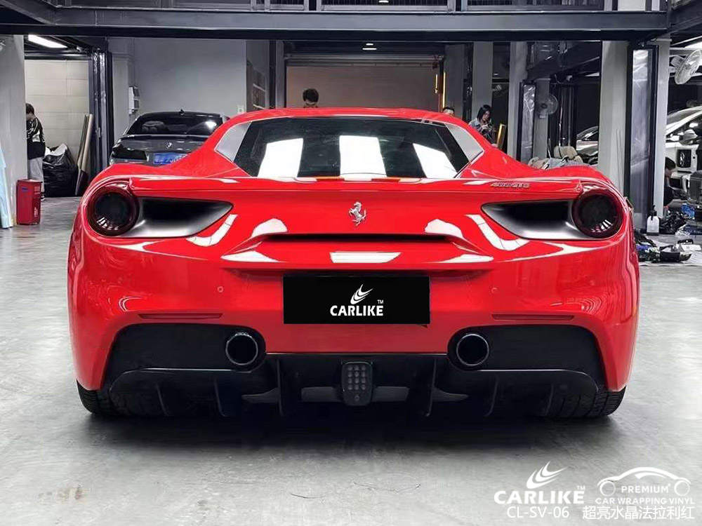 CARLIKE卡莱克™CL-SV-06法拉利超亮水晶法拉利红全车贴膜