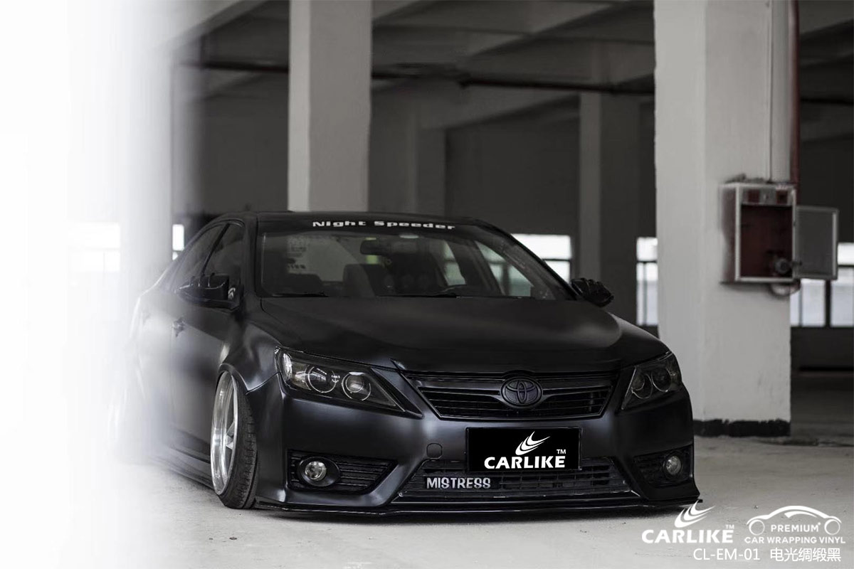 CARLIKE卡莱克CL-EM-01丰田电光绸缎黑汽车贴膜
